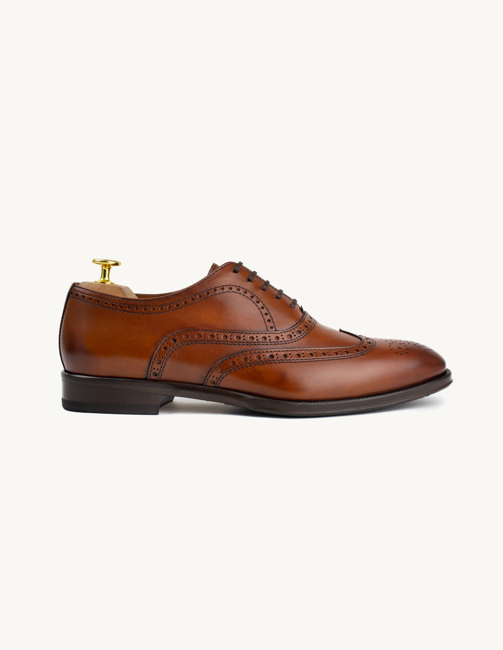 Oxford cognac brogue