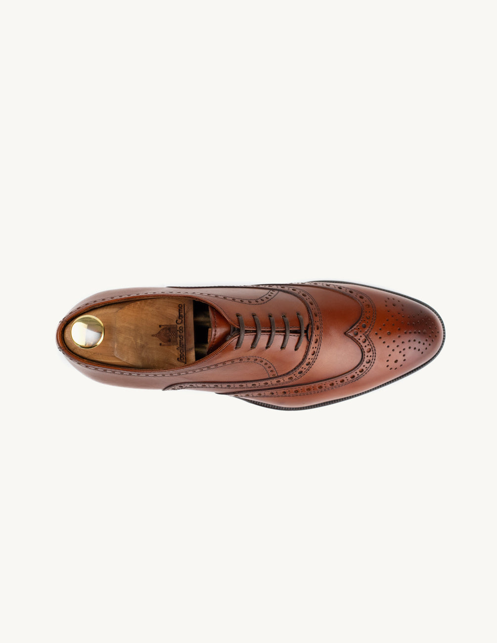 Oxford full brogue castanho homem