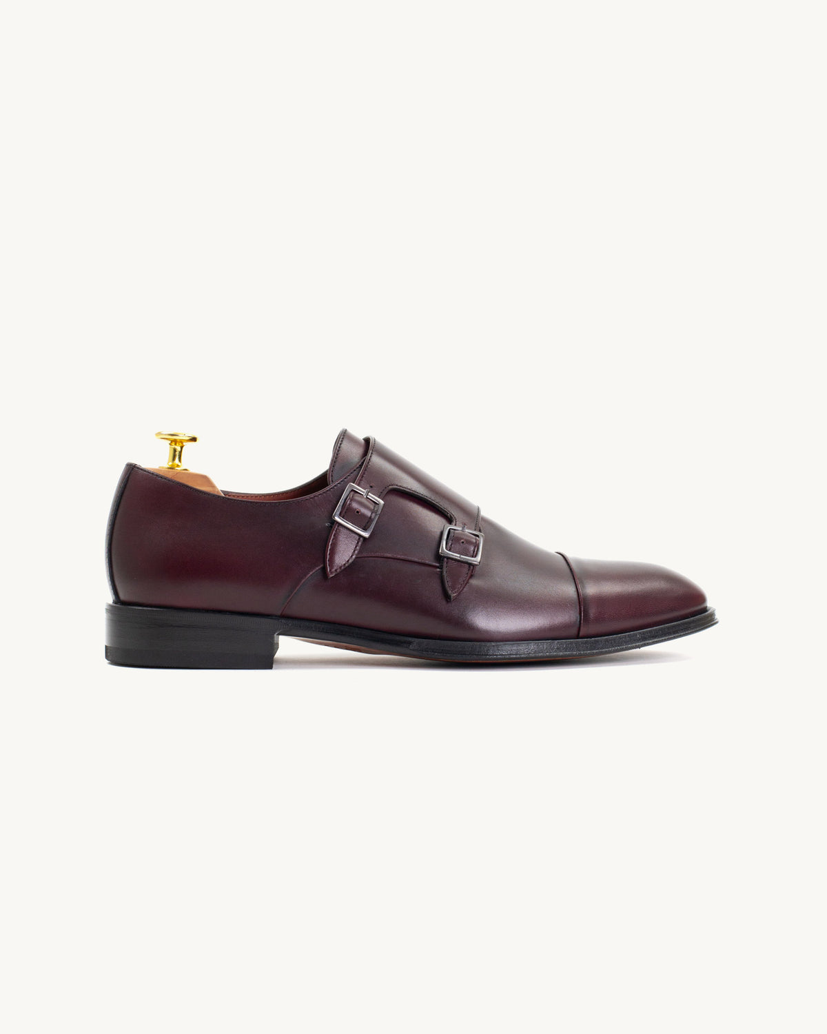 Daniel Two-Buckle Brown Shoe