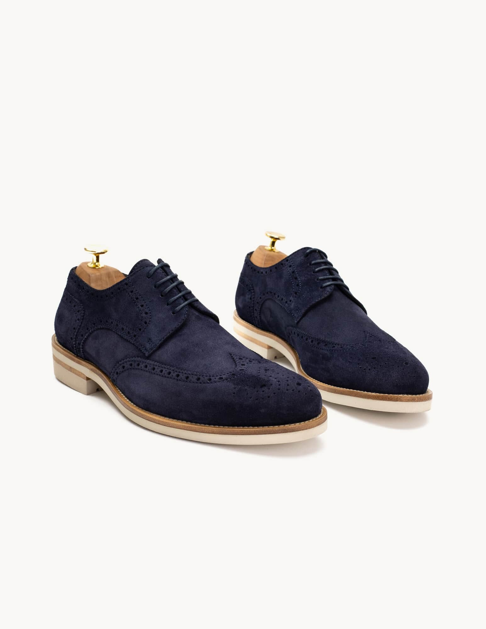 Derby Shoe Baltazar Blue Suede