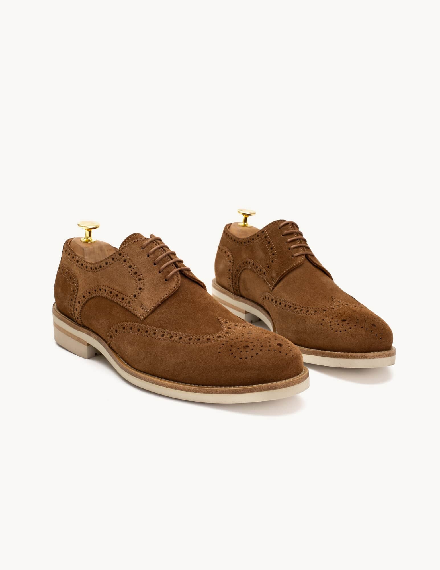 Baltazar Camel Suede Derby Shoe