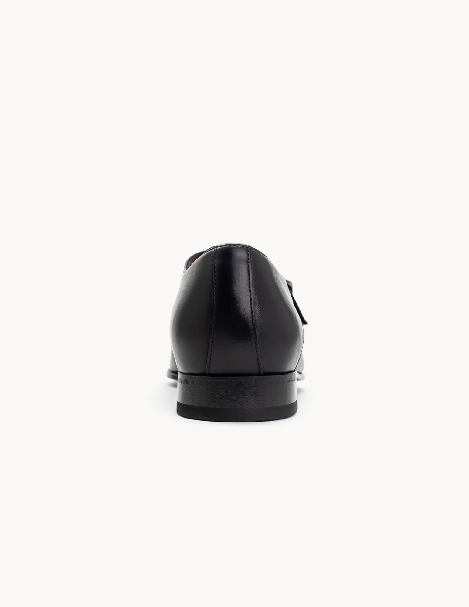 Gaspar Black Buckle Shoe