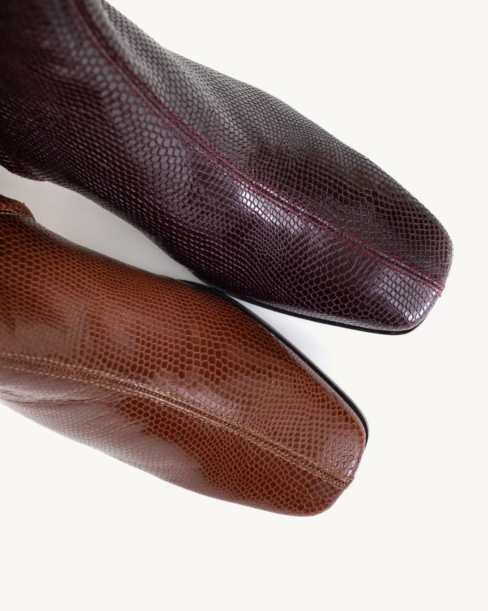 Bordeaux Lizard Bella boots