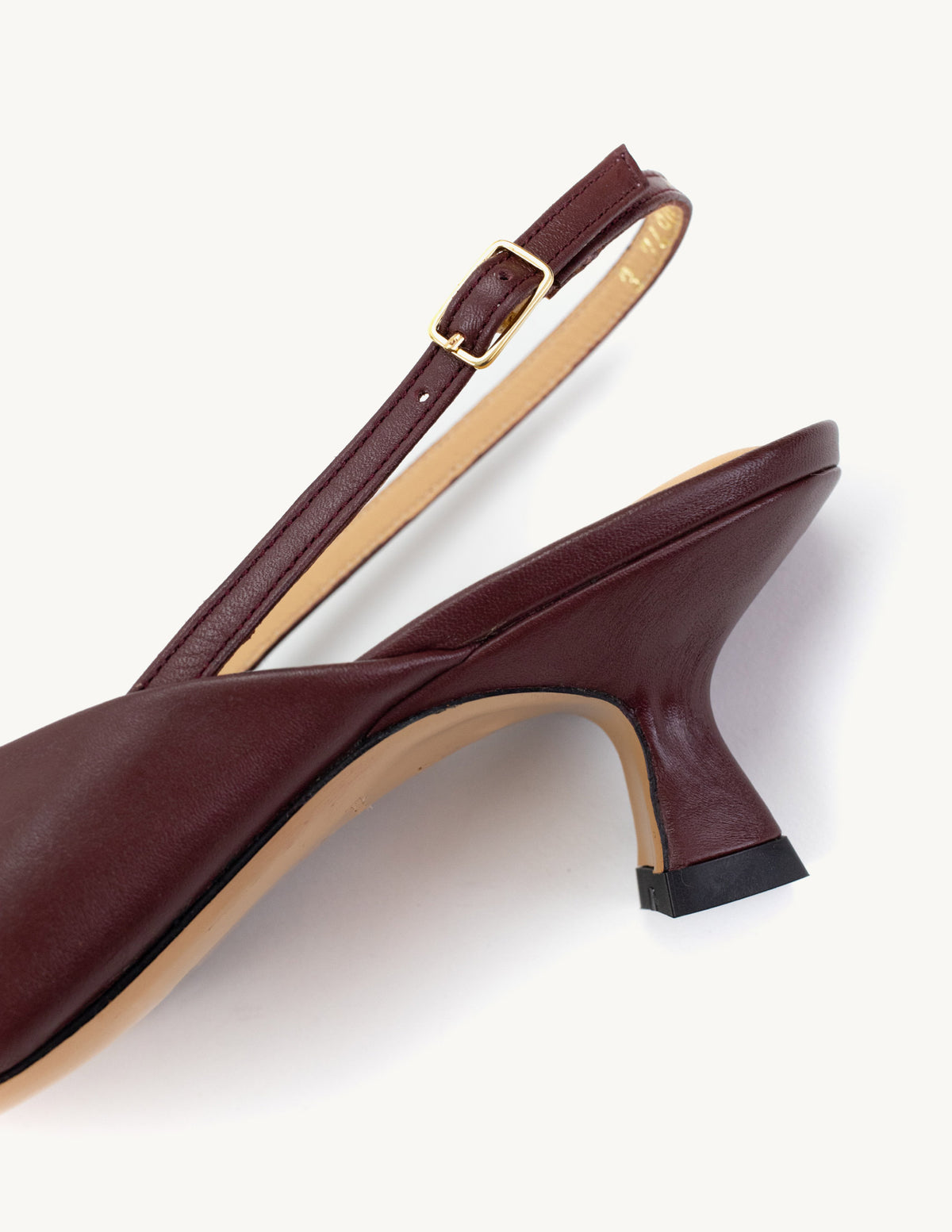 Maia Beige and Bordeaux Slingback