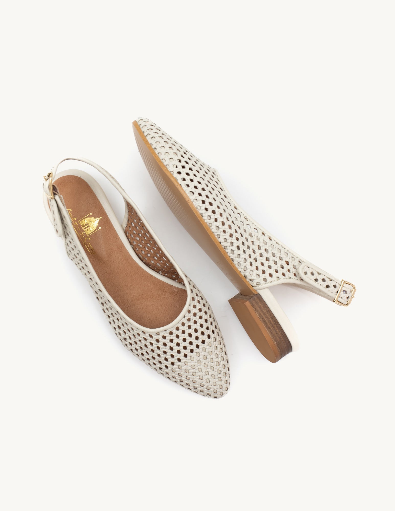 Mary White Sandals