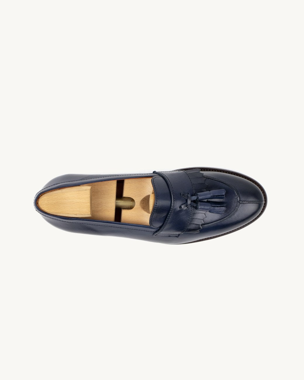 Loafer berloques em pele genuina azul navy | Sapataria do Carmo