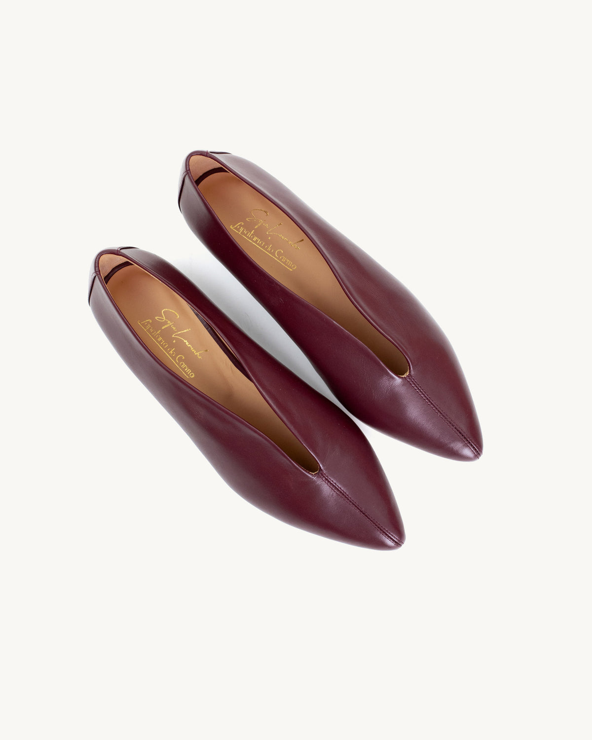 Lauren Bordeaux Flat Shoe