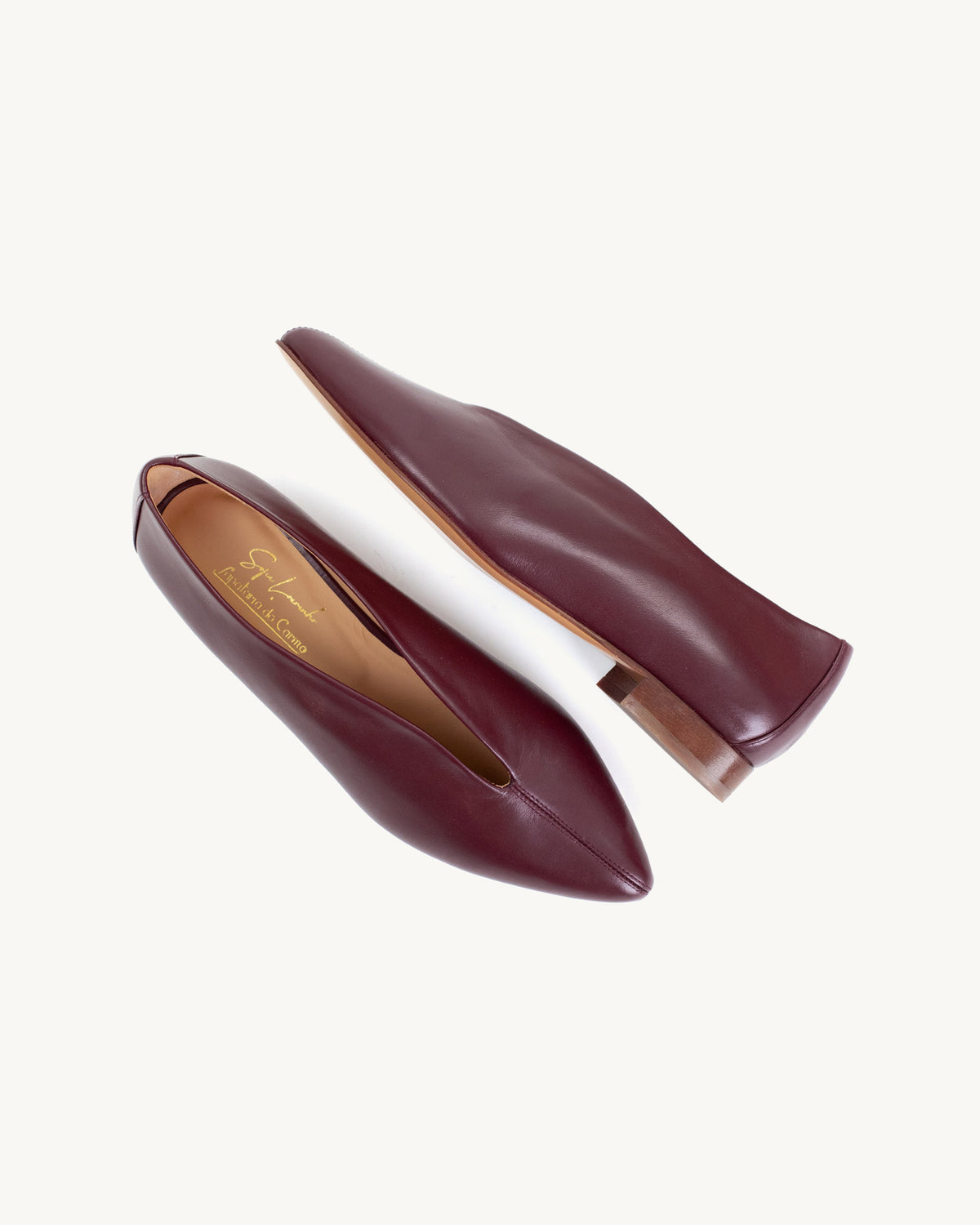 Lauren Bordeaux Flat Shoe