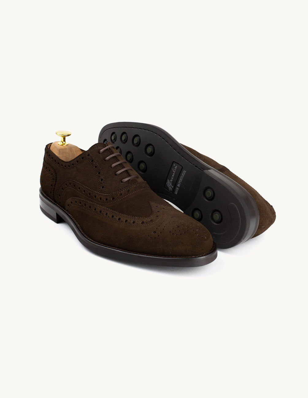 Oxford full brogue castanho camurça