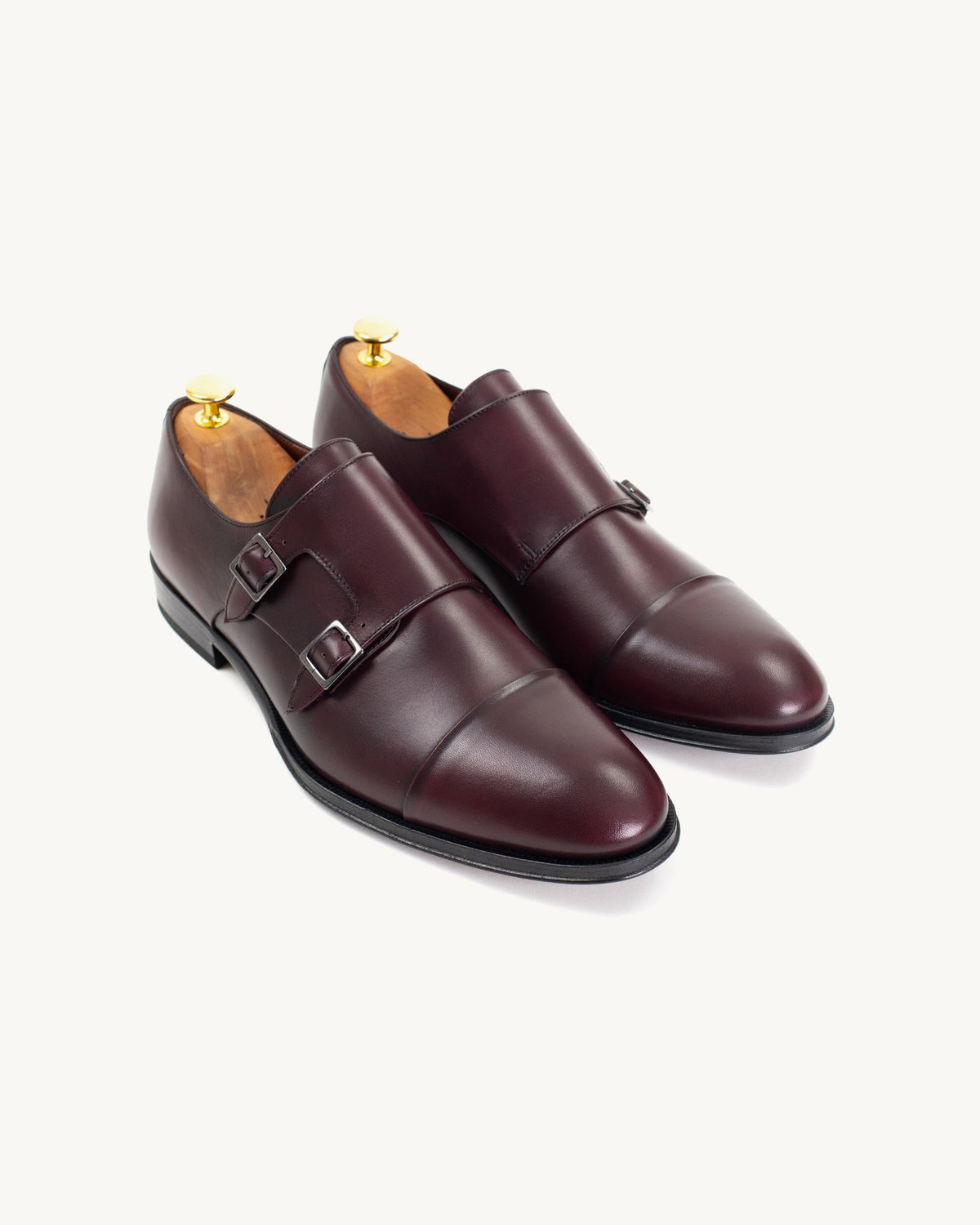 Daniel Two-Buckle Brown Shoe