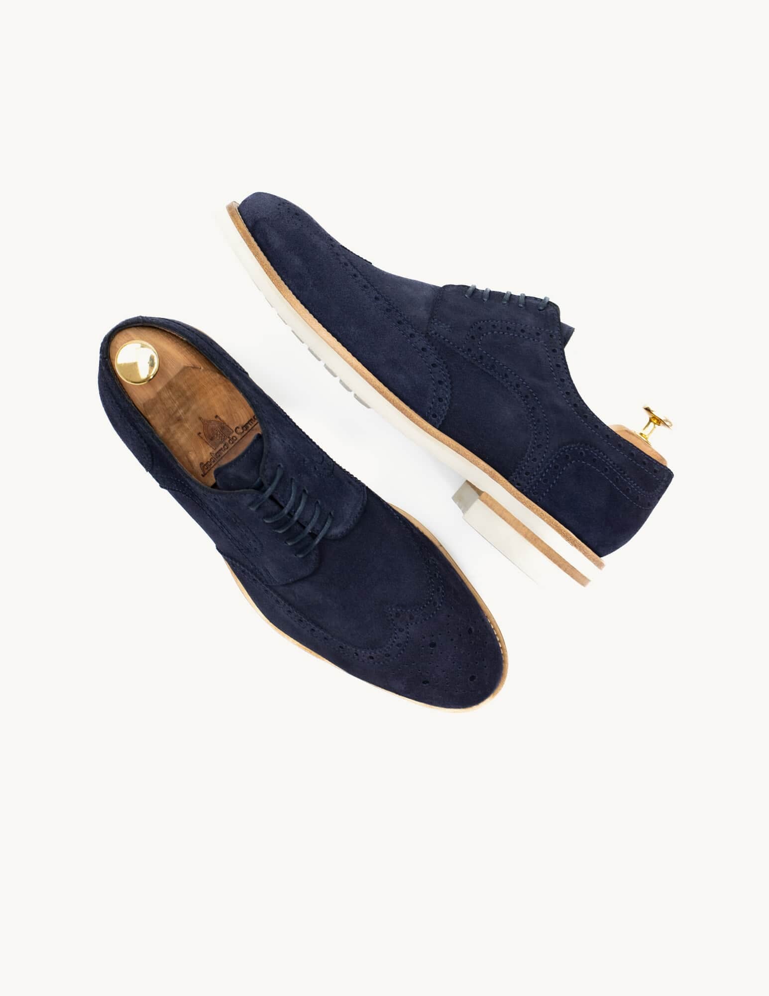 Derby Shoe Baltazar Blue Suede