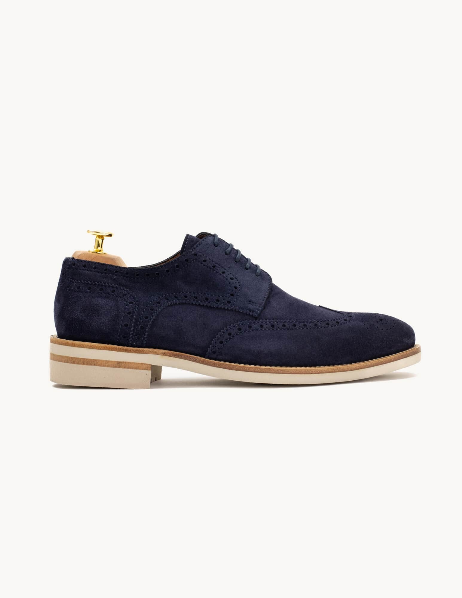 Derby Shoe Baltazar Blue Suede