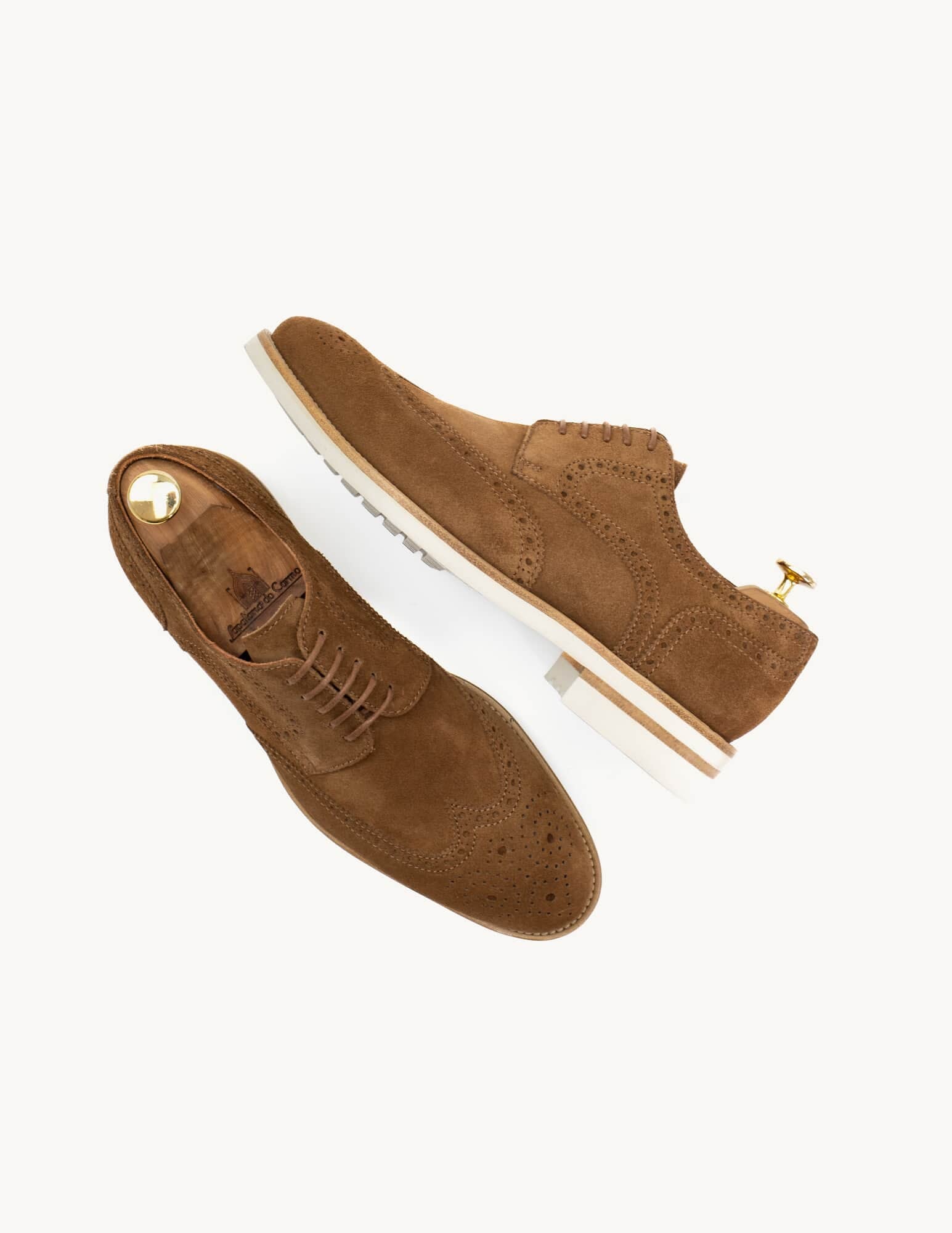 Baltazar Camel Suede Derby Shoe