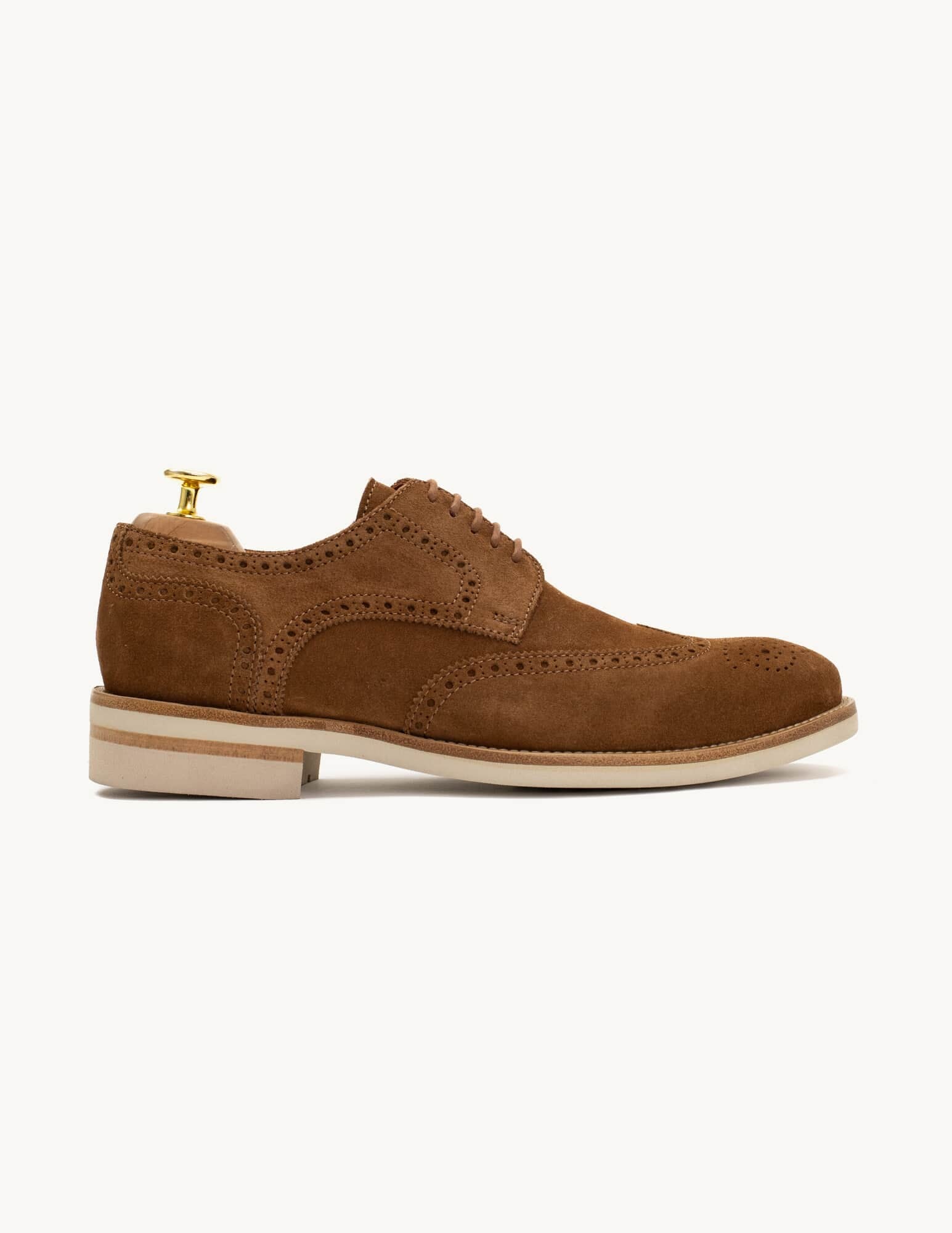 Baltazar Camel Suede Derby Shoe