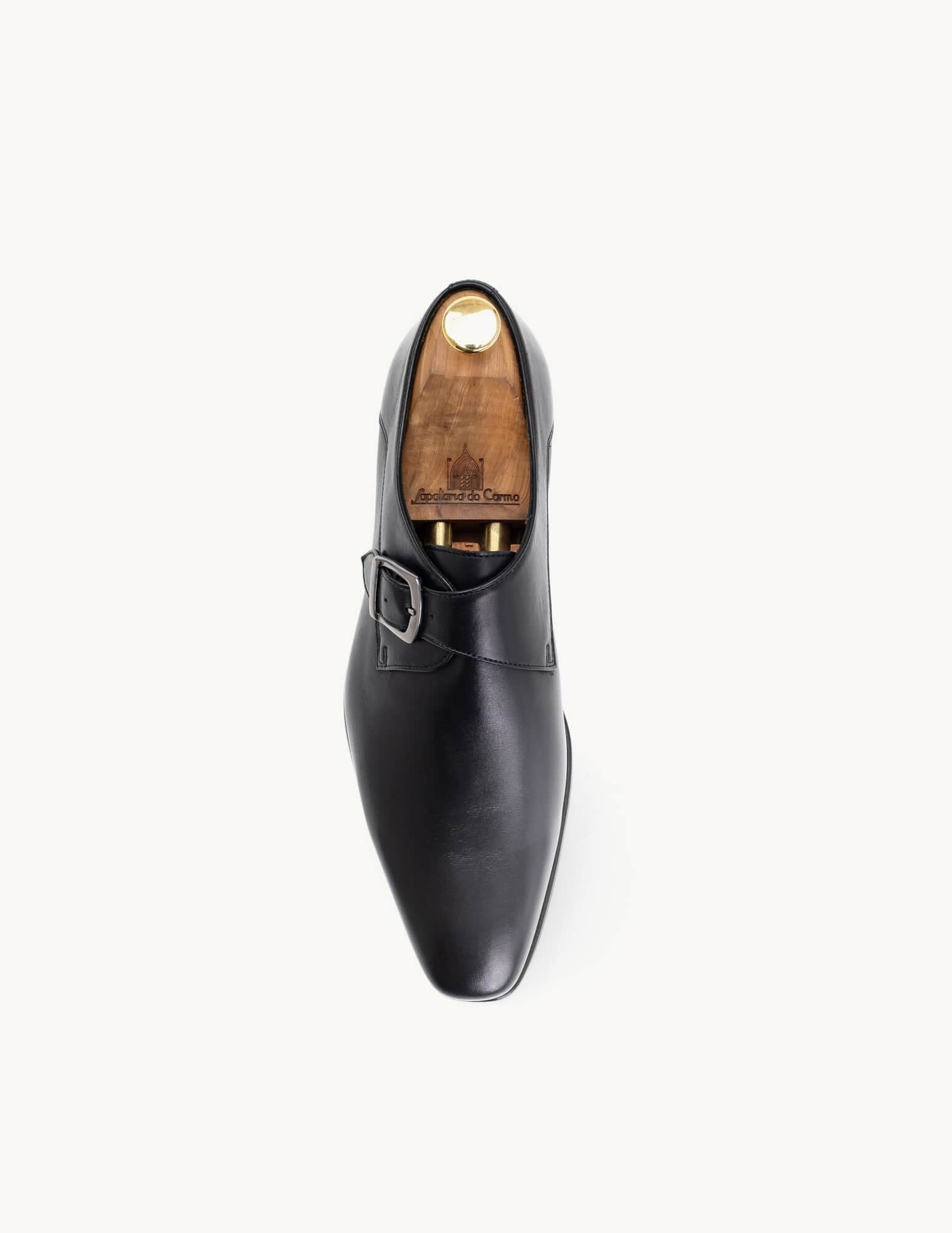 Gaspar Black Buckle Shoe 