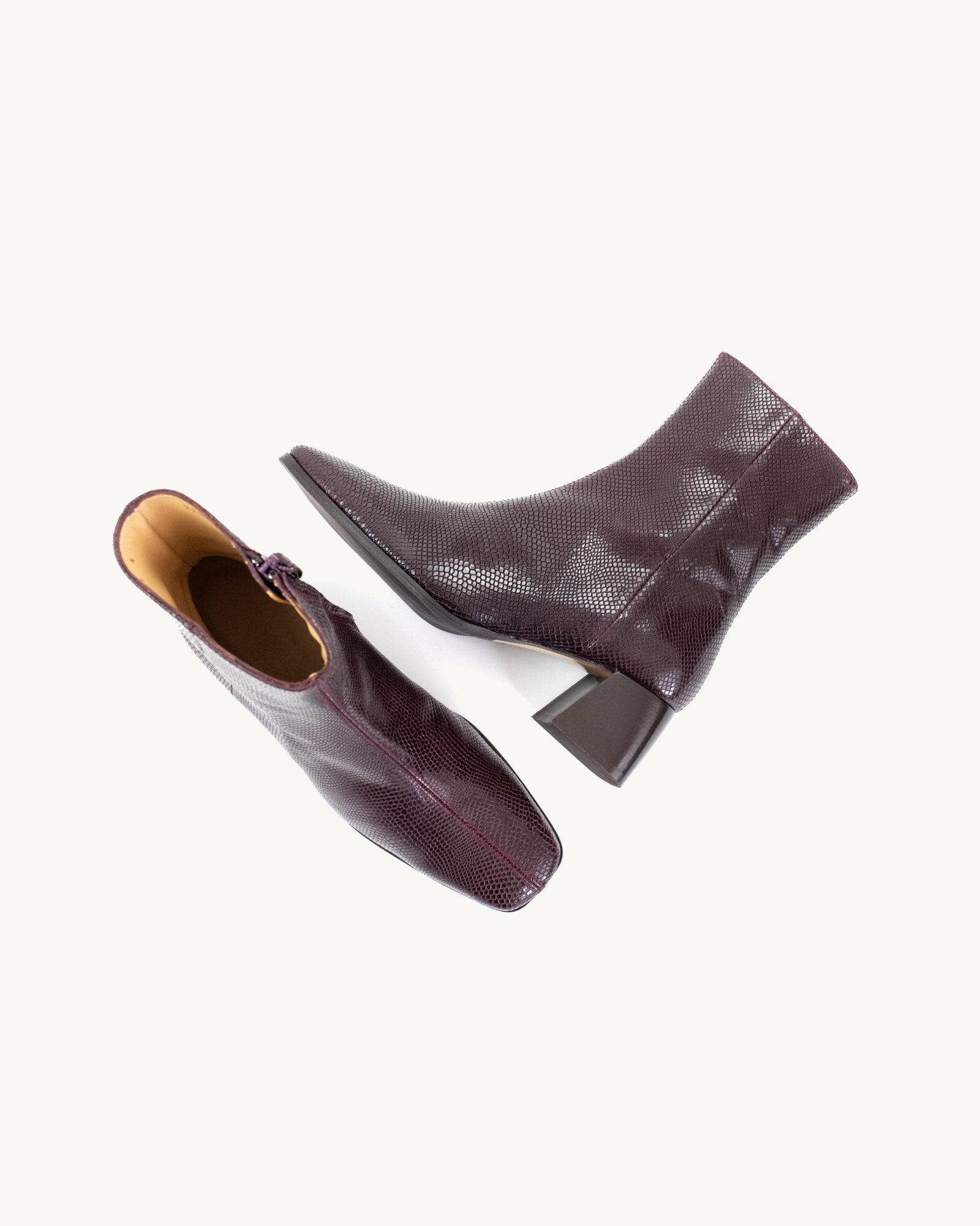 Bordeaux Lizard Bella boots