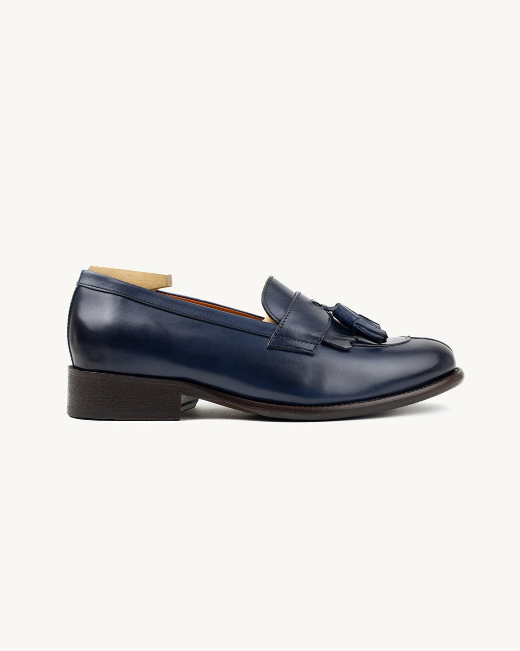 Loafer franja azul feito a mão em Portugal | Sapataria do Carmo