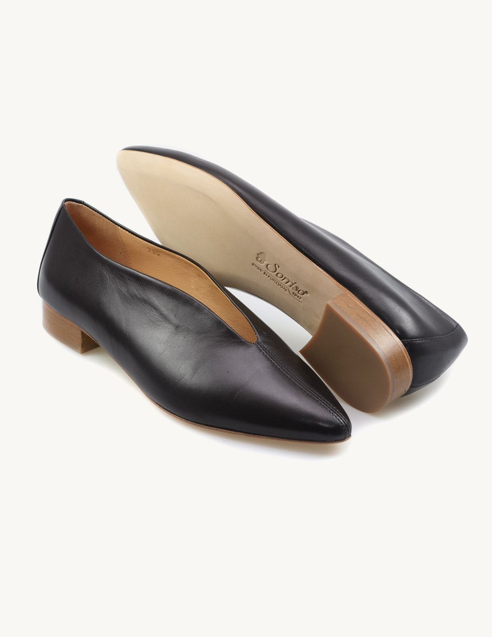 Lauren Flat Shoe Black