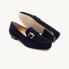 mocassim blue suede Gucci