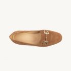 Mocassim Gucci camurça castanho