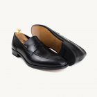 Penny preto loafer homem