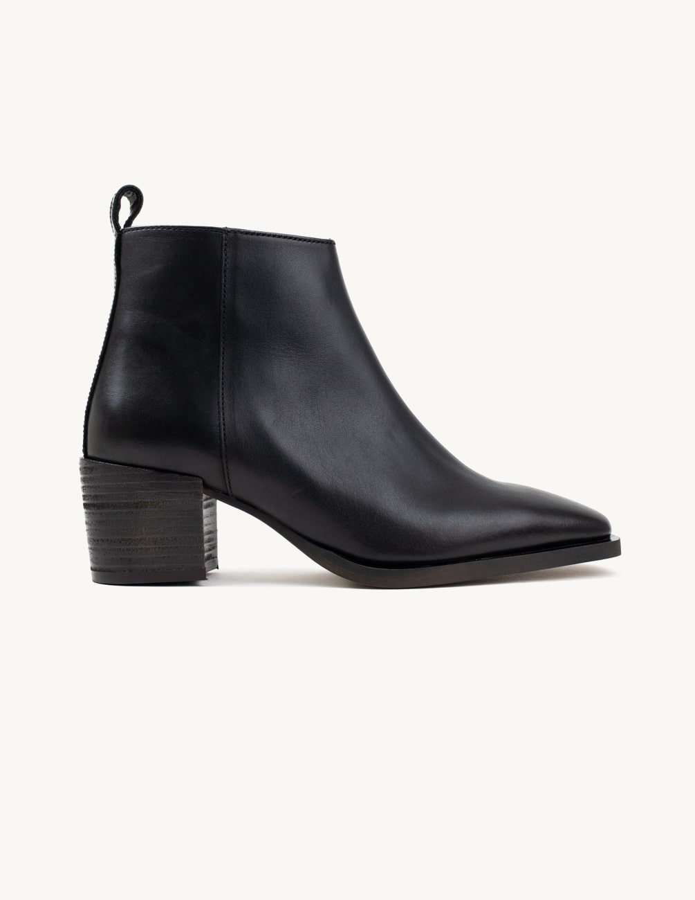 T23608P Black square heel boots