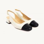 Slingback Preto & Branco