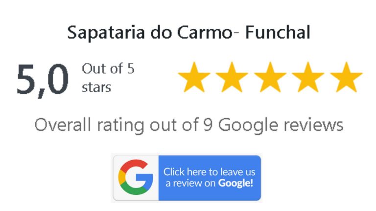 Google reviews sapataria do Carmo Funchal