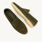 Loafer em camurça verde