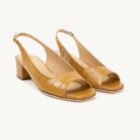 High heel sandal in nude tone